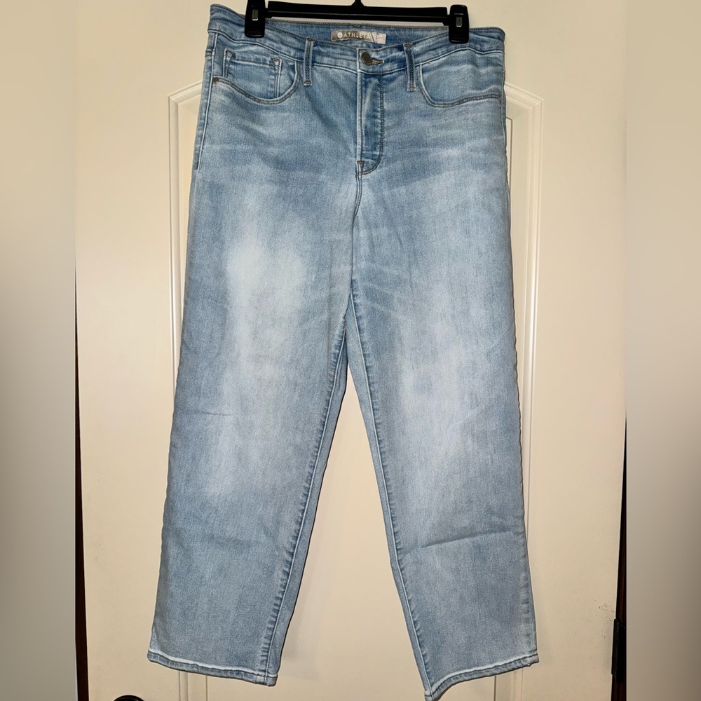 Athleta Light Blue Sculptek Skinny Jeans size 12